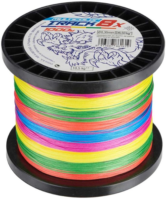 Kali Kunnan Track 8x Gevlochten Vislijn 150 M Veelkleurig 0.200 mm van Kali Kunnan
