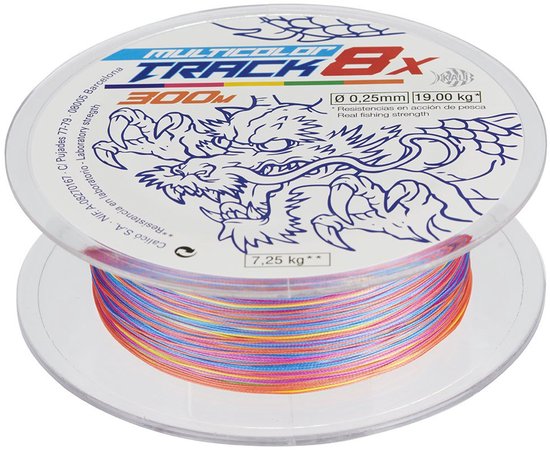 Kali Kunnan Track 8x Gevlochten Vislijn 300 M Veelkleurig 0.350 mm van Kali Kunnan