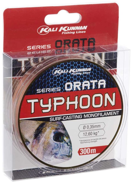 Kali Kunnan Typhoon Orata Monofilament 300 M Grijs 0.350 mm van Merkloos
