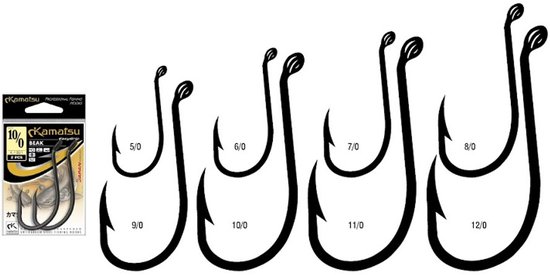 Kamatsu BEAK Haken 5/0 BLN met Oog - Voor Levend Aas van Kamatsu