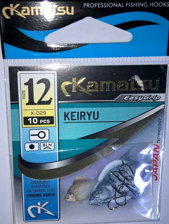 Kamatsu Keiryu K-029 Haken Oog Maat 12 BLN - 10 Stuks van Kamatsu