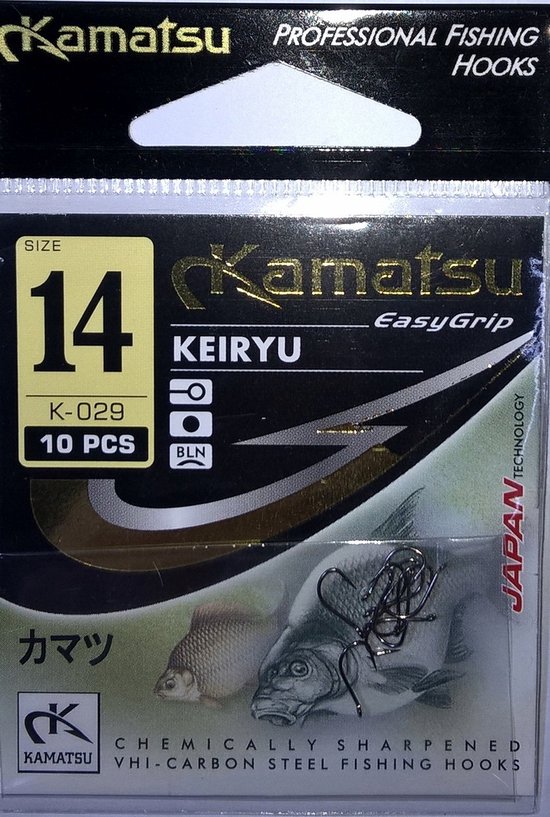 Kamatsu Keiryu K-029 Haken Oog Maat 14 BLN - 10 Stuks van Kamatsu