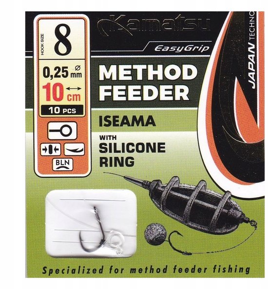 Kamatsu Method Feeder Haken ISEAMA - Maat 8 (10 stuks) van Kamatsu