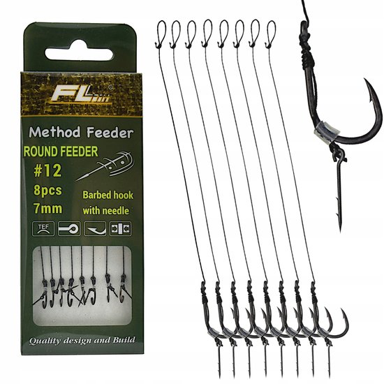 Kant-en-klar Method Feeder Haken met Naald - 8 st