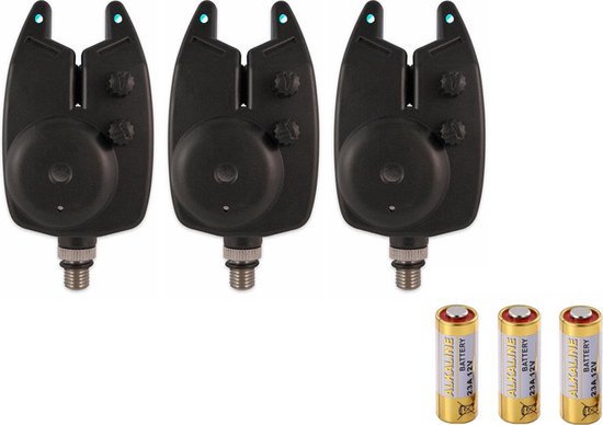 Karper Beetmelderset met Batterijen - Set 3 stuks - Elektronische Beetverklikkers van Merkloos