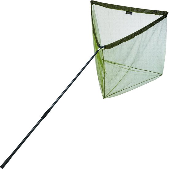 Karper Schepnet - Visnet Landing - Sportvissen Ondersteuning - Robuuste Constructie - 100x80cm - Zwart