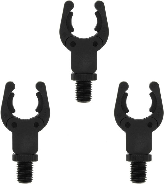 Karper Visgerei Butt Grips - Hengels Steunen - Vissen Ondersteunen - Automatische Verstelling - 3 Stuks - Zwart