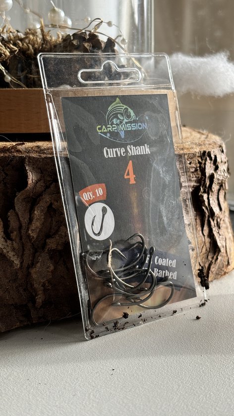 Karper vissen materiaal - Karperhaken - Curve Shank haakmaat 4