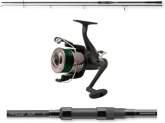 Karperhengel 3.6m 12ft 3.00lb - Cormoran Pro Carp-XR - Lineaeffe Vigor Carp II 60 - Perfect voor karpervissen - ShopVlot