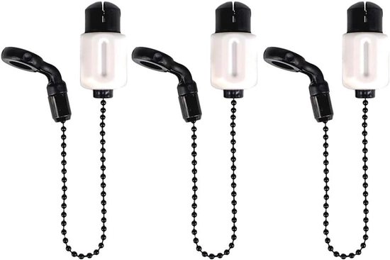 Karpervissen Bobbins - Beetindicator Swingers - Vissen Detecteren - Verstelbare Clips - 20 cm - Zwart