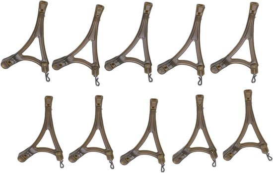 Karpervissen Wartels, 10 STKS R Type Anti Tangle Systeem Zijbochten Swivel met QC Ring Swivel voor Karper Feeder Kooi van BENYRUY