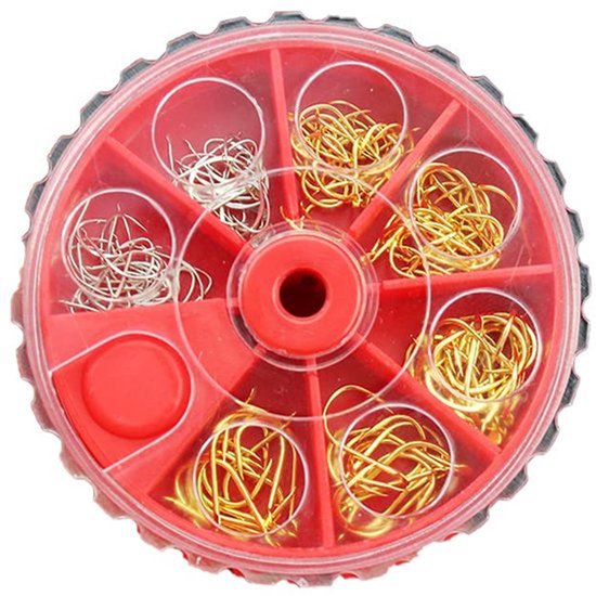 KARZO - 120 Stuks Kleine Maat Zoetwater Vis Haak Set - Carbon Staal Worm Aas Jig Haken met Opbergdoos van KARZO