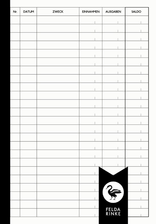 Kassenboek A5 - 110 pagina's voor privé, kleinondernemers en verenigingen van Maultraiteur