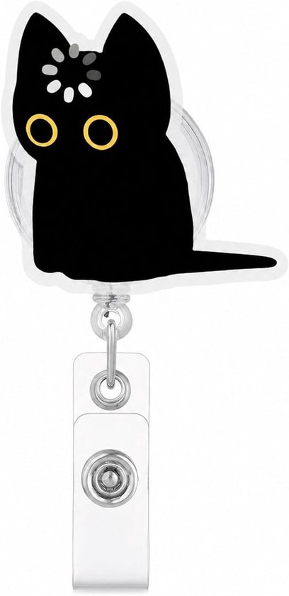 Katten Badge Reel met Uittrekbare Clip voor Zorgprofessionals en Kantoorgebruik - Leuk en Functioneel Accessoire