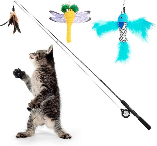 Kattenhengel - Bruin - 3 Stuks - Interactief Speelgoed - Voor Kittens en Katten