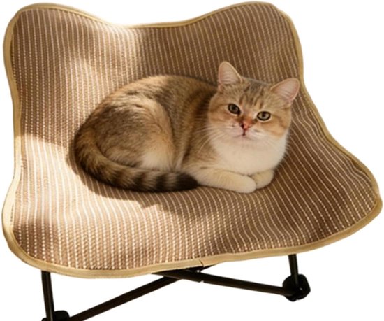 Kattenstoel Opvouwbaar - Draagbare ligstoel - Rust en spel - Opvouwbaar en draagbaar - 54 x 13 x 15 cm