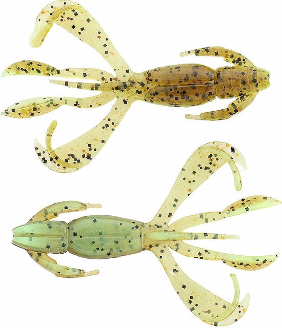 Keitech Crazy Flapper | 2 Inch Green Pumpkin / Chartreuse 5cm van Keitech