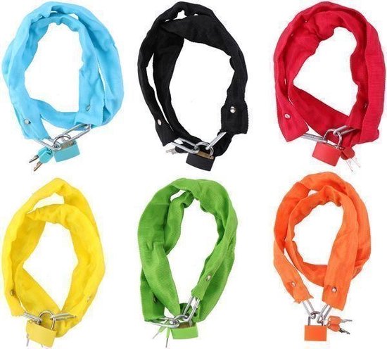 Kettingslot fietsslot 90 cm (1 stuk) assorti van HEMA