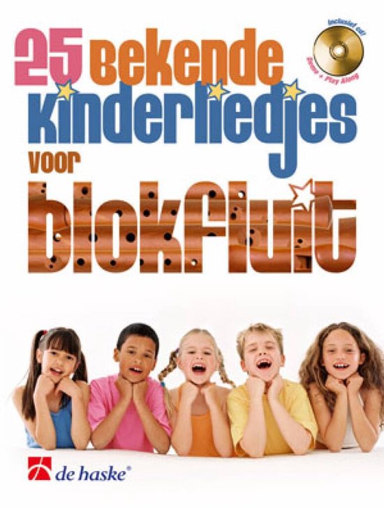 Kinderliedjes Blokfluit - Blokfluitmuziek Kinderen - Liedjes Leren - Inclusief Begeleidings-cd - 501 gram van Merkloos