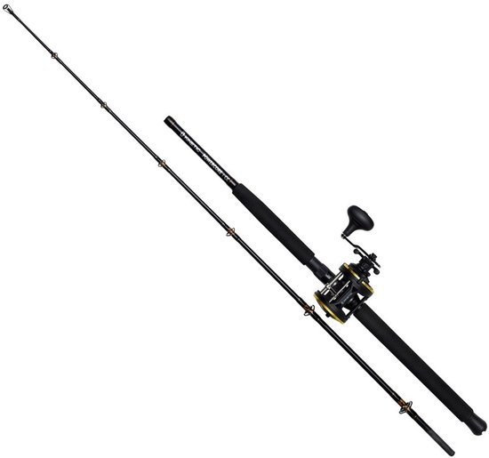 Kinetic Powercore Cc Trolling-combo 2 Stukken Zwart 2.02 m / 300-1000 g van Merkloos