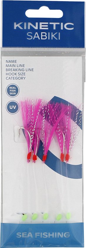 Kinetic Sabiki Nordic Mackerel - Pink Crystal van Kinetic
