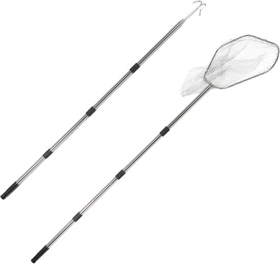 Kippenvangset - Pluimvee net - Dieren Vangen - Stalen Gaas - 151 x 52 x 41 cm - Zilver