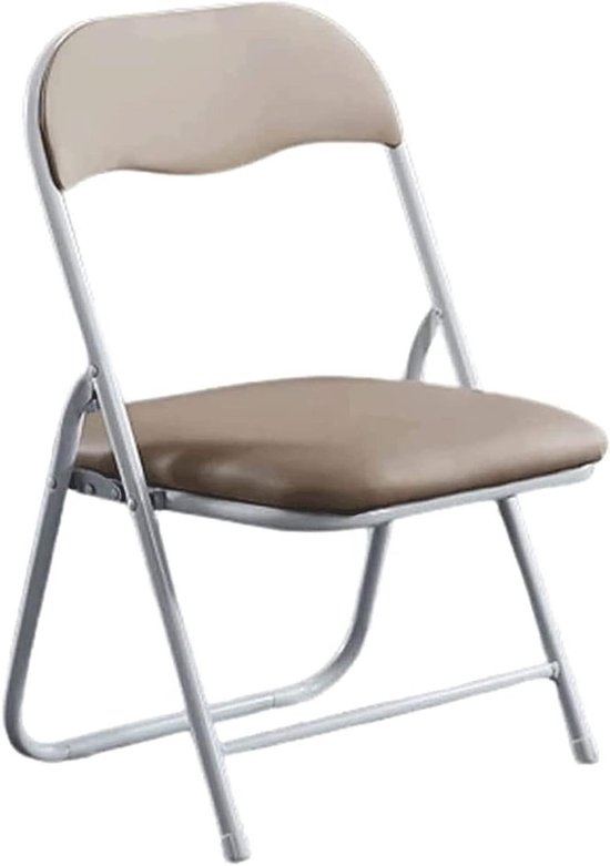 Klapstoel - Eetkamerstoel Kruk - Extra zitplaatsen creëren - Verdikt metalen frame - 74x43x40cm - Paars