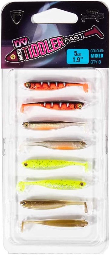Klein UV Micro Triddler Snel 4cm - Set van 8 Mix Kleuren