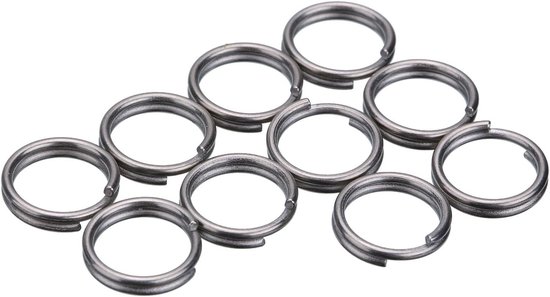 Kleine 10mm Titanium Splitringen voor het Verbinden van Sieraden - Set van 10 Stuks, Duurzaam en Lichtgewicht