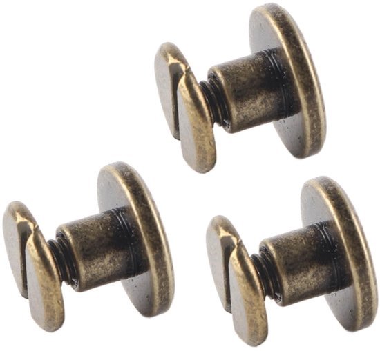 Klinknagels Set van 20 - Klinknagels met Platte Kop - Klinknagels voor Leer - Klinknagels voor DIY - Klinknagels 5mm - Klinknagels 6,5mm - Klinknagel