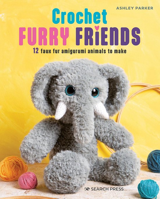 Knuffeldieren Haken met Bontgaren: 12 Amigurumi Dierenpatronen van Merkloos