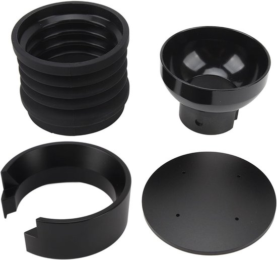Koffiemolen Doseer Trechter, 2-in-1 Functie met Silicone Blazer en 58mm Dispensing Ring voor Perfecte Koffiezetervaring