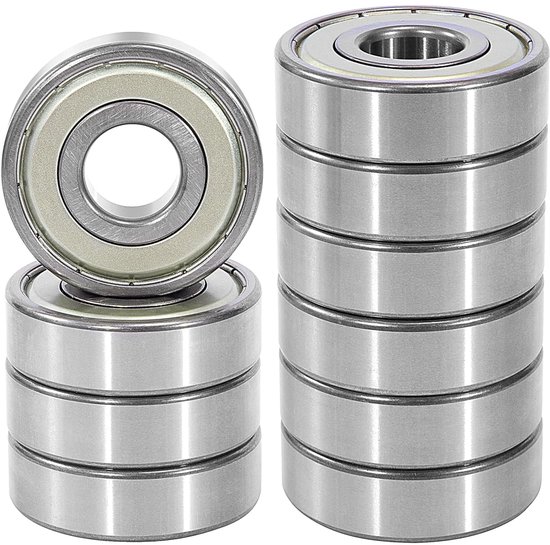 Kogellagers 6204ZZ 20 x 47 x 14 mm - Dubbel chroomstaal - Voorgesmeerd - Voor soepele werking - ShopVlot