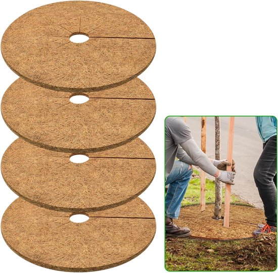 Kokosmatten voor planten, winterbescherming, 4 stuks, 60 cm