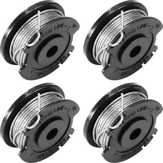 Konesky 4 stuks grastrimmer-spoel, diameter 1,65 mm, draadspoel voor Bosch Easy GrassCut18-230, reservespoelsnoer voor EasyGrassCut 26 TYPE 3 600 HC1 JB 230 V/ROK van Konesky