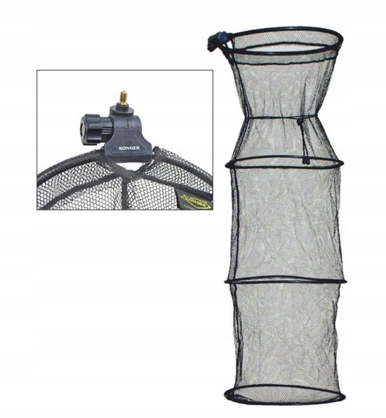 Konger Visnet met Handvat 40cm x 180cm van Merkloos