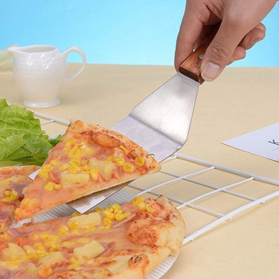 Kookspatel set, 3 stuks, anti-aanbaklaag antislip spatels voor Tamagoyaki, pizza, biefstuk, groen en oranje, keukengerei, voedselveilig