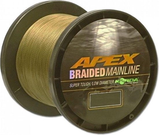 Korda - Apex braided Mainline | 0.36mm | 50lb | 1200m - Bruin van Merkloos