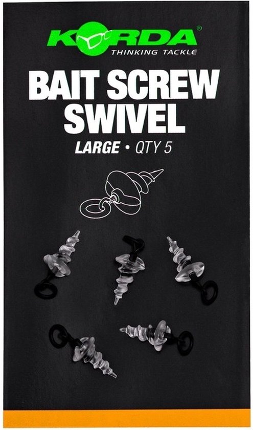 Korda Bait Screw Swivel Large - Wartels van Korda