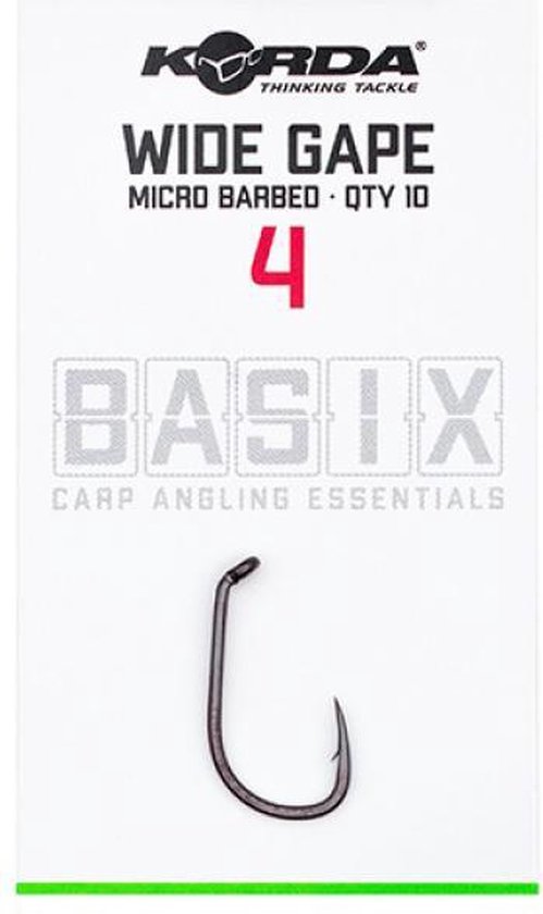 Korda Basix Wide Gape Micro Barbed #4