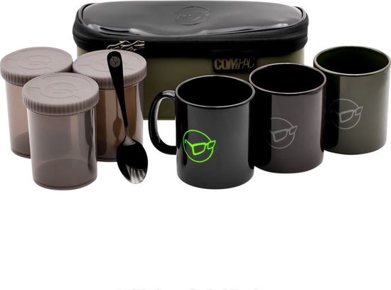 Korda Compac Tea Set - 3-Delig - Groen van Merkloos