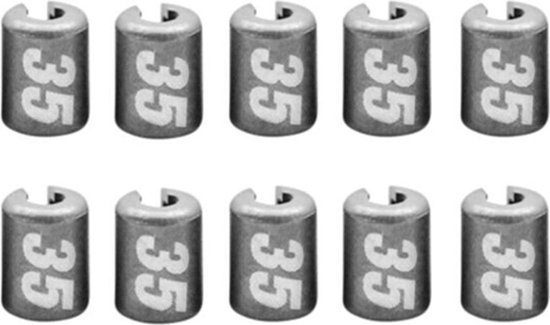 Korda Dark Matter Balancing Weights - 0.35g - Zilver van Korda