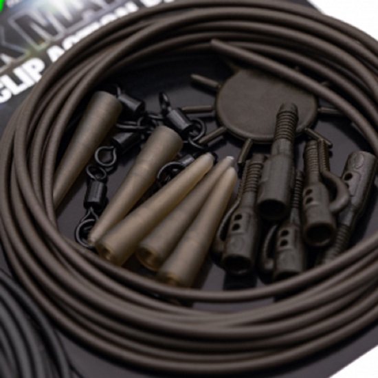 Korda Dark Matter - Lead Clip Action Pack - Gravel - Gravel van Merkloos