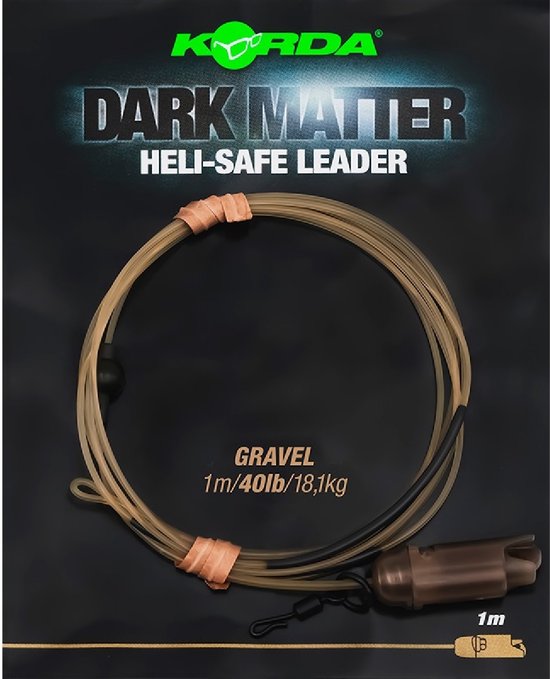 Korda dark matter leader heli safe gravel 40lb 1m van Korda