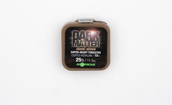 Korda Dark Matter Super-Heavy Tungsten Coated Hooklink 10m - Maat : Brown 25lb van Merkloos