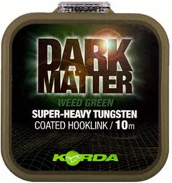 Korda Dark Matter Tungsten Coated Braid - Green - 18lb - 10m - Groen van Korda