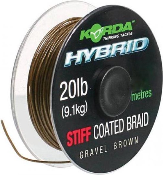 Korda hybrid stiff gravel brown 20lb 15m van Korda