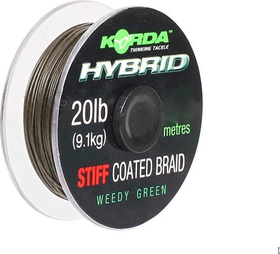 Korda Hybrid Stiff - Weedy Green - 20lb - 15m - Weedy Green van Korda