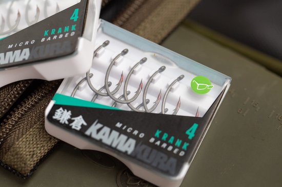 Korda Kamakura Krank - Haak - Haakmaat 6 - 10 Stuks - Grijs van Merkloos
