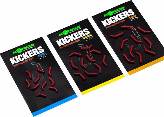 Korda Kickers Bloodworm Red Small | Krimpkous van Korda